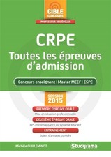 Crpe epreuves admission d'occasion  France
