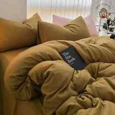 Conjunto de roupa de cama aconchegante 3 peças 1 capa de edredom com fecho de zíper 2 fronhas cor sólida comprar usado  Enviando para Brazil