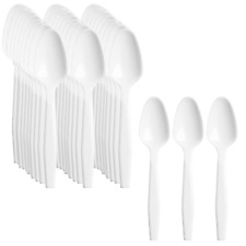 White plastic spoons for sale  LEICESTER