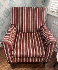 Modern striped armchairs for sale  LIVERPOOL