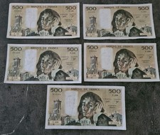 Lot billets 500 d'occasion  Erstein