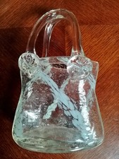 Vintage glass handbag for sale  SITTINGBOURNE