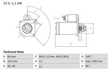 Anlasser starter bosch gebraucht kaufen  Oberlungwitz