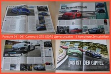 Porsche 911 991 Carrera 4 GTS 450PS Literaturpaket - 4 komplette Zeitschriften comprar usado  Enviando para Brazil