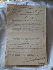 Autografo decreto benito usato  Latina