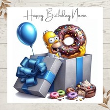 Personalised homer simpson for sale  BIRMINGHAM