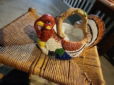Ceramic turkey basket for sale  Charlotte