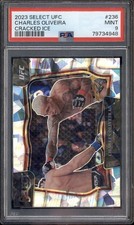 2023 Panini Select UFC Cracked Ice Prizms #236 Charles Oliveira /8 PSA 9 comprar usado  Enviando para Brazil