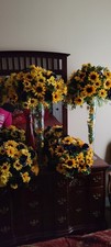 Large sunflowers navy for sale  Zachary