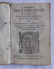 1598 dialogo giuochi usato  Pisa