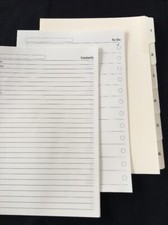 FILOFAX / ORGANIZADOR-A5 1-6 Divisórias de Creme de Algodão Ponta de PVC /12 Endereço /Para Folhas comprar usado  Enviando para Brazil