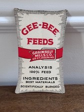 TARJETA DE VISITA VINTAGE PUBLICIDAD GEE-BEE FEEDS MOLINOS DE CINTURÓN DE GRANO SO ST JOSEPH MO segunda mano  Embacar hacia Mexico