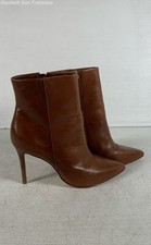 Botas femininas Schutz couro marrom biqueira pontiaguda salto agulha tornozelo tamanho 7.5 comprar usado  Enviando para Brazil