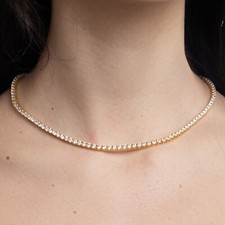 Collana tennis rodiata usato  Marcianise