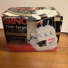 Design Vintage-Completo Singer Tiny Serger TS-380 Plus Máquina de Overedging com Caixa comprar usado  Enviando para Brazil