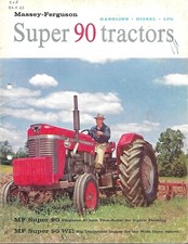 Usado, Folheto para trator agrícola - Massey Ferguson - MF Super 90 WR - c1962 (F9036) comprar usado  Enviando para Brazil