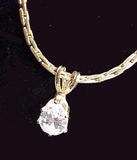 Cubic zirconia teardrop for sale  Iowa City