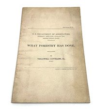 Forestry done 1908 for sale  Salt Lake City