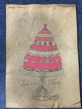 ANDY WARHOL desenho e pintura em papel antigo assinado carimbado vintage comprar usado ANDY WARHOL desenho e pintura em papel antigo assinado carimbado vintage comprar usado  Enviando para Brazil