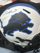 Capacete de velocidade lunar Detroit Lions Aidan Hutchinson tamanho completo automático com certificado de autenticidade Fanáticos comprar usado  Enviando para Brazil