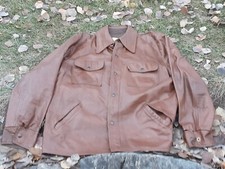 Berco Retro Anos 70 Jaqueta De Couro Marrom Borboleta Gola Minneapolis, Minnesota comprar usado  Enviando para Brazil