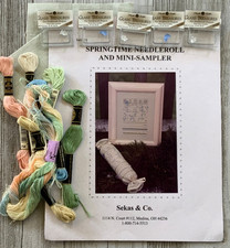 Aguja Primavera y Mini Sampler SEKAS & CO Punto de Cruz ~ Kit segunda mano  Embacar hacia Mexico