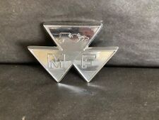 Emblema cromado grade trator Massey Ferguson MF 65 765 (BS1004) 1958-64 comprar usado  Enviando para Brazil