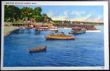 Barcos de pesca e vela “novo cais”, cais de madeira, scituate, massa. comprar usado  Enviando para Brazil