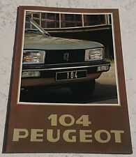 Catalogue publicitaire peugeot d'occasion  Châteauneuf-sur-Sarthe