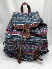 Mochila Aeropostale multicolorida sudoeste asteca fecho com cordão Y2K comprar usado  Enviando para Brazil