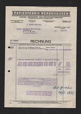 Wernshausen rechnung 1933 gebraucht kaufen  Leipzig
