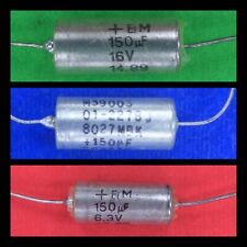 Usado, Capacitores axiais de tântalo 150uF Kemet Ei KET640 M39003 6V 15V 16V NOVO NA CAIXA Mil D-case comprar usado  Enviando para Brazil