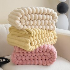 Fluffy fleece blanket for sale  UK