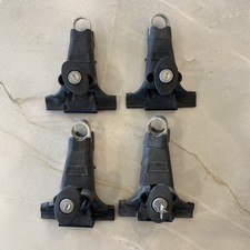 Conjunto de 4 torres YAKIMA 1A rack de teto SARJETA DE CHUVA TRAVAS E CHAVE O42 para BARRAS REDONDAS comprar usado  Enviando para Brazil