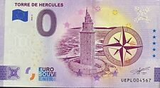 BILLET 0 EURO  TORRE DE HERCULES PORTUGAL 2022  (UEPL?)  NUMERO DIVERS comprar usado  Enviando para Brazil