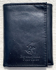 Carteira tripla masculina de couro preta Beverly Hills Polo Club, usado comprar usado  Enviando para Brazil