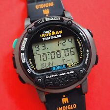 Timex Ironman relógio temporizador intervalo diário triatlo índigo pulseira de borracha homem de ferro, usado comprar usado  Enviando para Brazil
