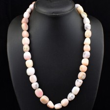 Colar de contas de opala australiana rosa natural 20 polegadas de comprimento 470,00 cts NK 20E173 comprar usado  Enviando para Brazil