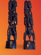 Pair ebony wood for sale  STRANRAER