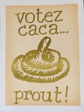 Usado, COLUCHE  VOTEZ CACA...PROUT  1981 comprar usado  Enviando para Brazil