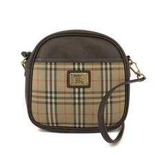 Bolsa de ombro Burberrys cavalo logotipo xadrez lona couro bege/8BF0492 comprar usado  Enviando para Brazil