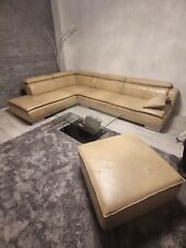 Couch leder beige gebraucht kaufen  Hannover