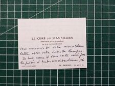 Az395 remerciement curé d'occasion  Angers-