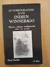 Autobiographie indien winnebag d'occasion  Marseille V