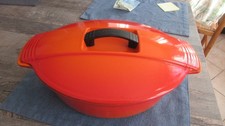 Cocotte fonte orange d'occasion  Châlons-en-Champagne