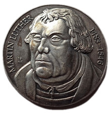 Silbermedaille martin luther gebraucht kaufen  Schopp