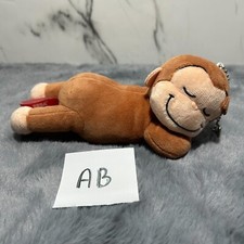 Curious George Sleeping ver. Chaveiro de pelúcia macaco 7" boneca brinquedo de pelúcia Japão, usado comprar usado  Enviando para Brazil