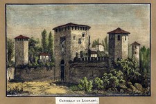 Castello legnano incisione usato  Latina