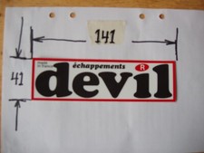 Devil exhaust decal d'occasion  Expédié en Belgium