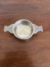 Scottish pewter quaich for sale  LIVERPOOL